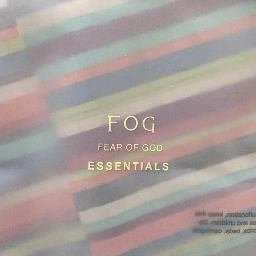 Essentials Black Rib Knit Beanie with Logo Patch new tags - Picture 9 of 11